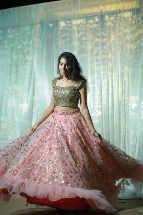 Baby pink color lehenga with sequence blouse Pink Color Lehenga, Sequence Blouse, Pink Color Combination, Baby Pink Color, Baby Pink Colour, Baby Pink, Lehenga, Color Combinations, Pink Color