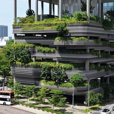 Hotel Parkroyal on Upp Pickering Road Singapore by Woha Architects @woha_architects ... Landscape Architecture Magazine, Landscape City, Green Facade, Green Architecture, Sky Garden, Landscape Architects, Design Landscape, Landscape Plans, Green City