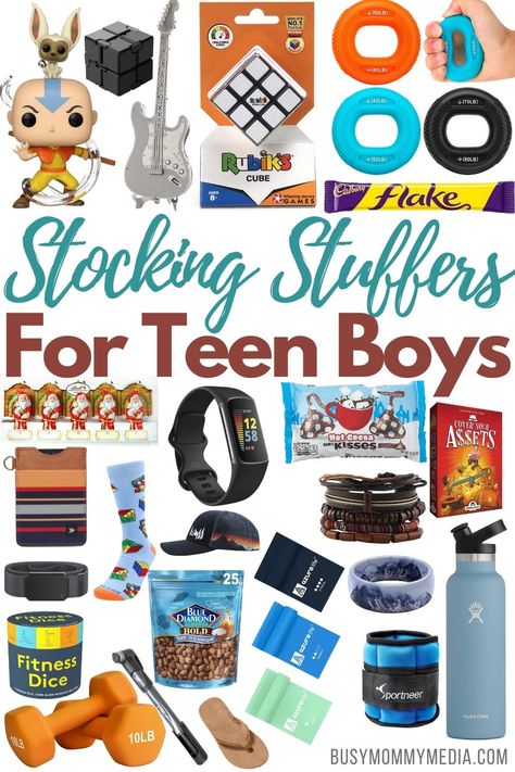 Finding stocking stuffers for teen boys that they will actually enjoy can be a serious challenge. Many teens aren’t interested in smaller toys and the things they do want tend to be more expensive than what most parents are looking for in stocking stuffers. These stocking stuffers for teen boys will make sure your teen is excited Christmas morning. $1 Gifts, Preteen Boy Stocking Stuffers Christmas, Advent Calendar For Teenage Boys, Best Gifts For Teen Boys, Gift Basket For Teen Boy, Teen Boy Advent Calendar Ideas, Teen Boy Christmas Gifts 2024, Christmas Gift Ideas For Boys 8-10, Teen Boys Christmas Gifts