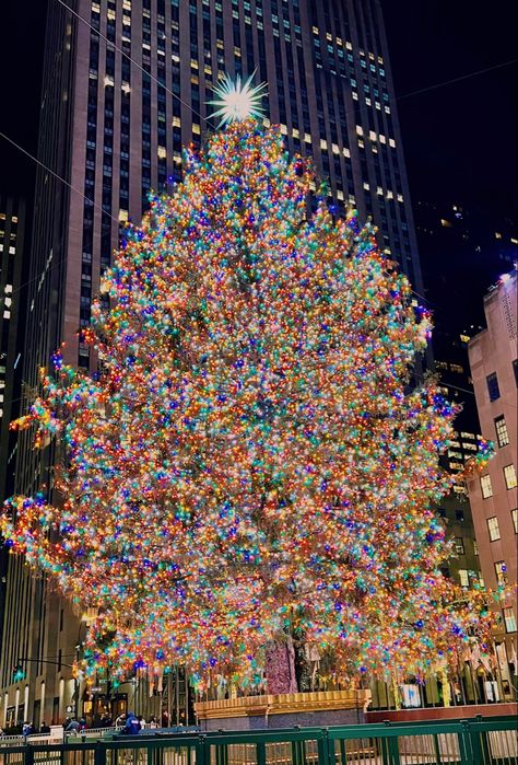 New York City Christmas Aesthetic, Christmas Wallpaper New York, Christmas Tree New York, Clean Girl Christmas, Xmas In New York, Nyc Christmas Tree, Nyc Christmas Aesthetic, Christmas In New York City Aesthetic, Nyc Xmas