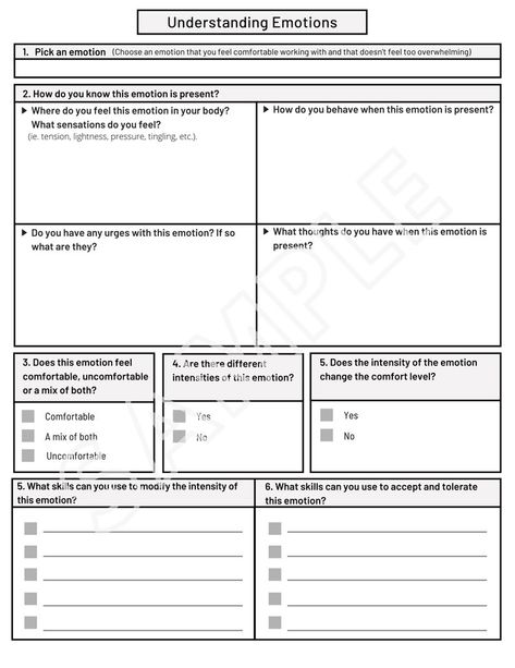 Model Of Emotions Dbt, Dbt Skills Emotional Regulation Worksheets, Emotional Regulation Worksheets Free Printable, Understanding Emotions Worksheet, Managing Emotions Worksheets, Check The Facts Dbt Worksheet, Dbt Emotional Regulation Worksheet, Dbt Emotion Regulation Activities, Emotion Regulation Worksheet