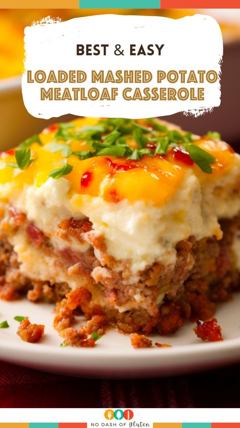 Mashed Potato Meatloaf, Easy Loaded Mashed Potatoes, Potato Meatloaf Casserole, Mashed Potato Casserole Recipes, Keto Hamburger, Meatloaf Casserole, Mashed Potato Casserole, Meat Casserole, Loaded Mashed Potatoes