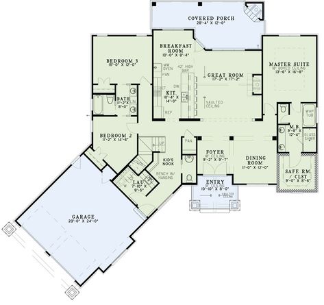 European Style House Plan - 3 Beds 2.5 Baths 2199 Sq/Ft Plan #17-2541 - Houseplans.com Angled House Plans 2 Story, Shake Siding Exterior, Angled House, House Plans 2 Story, Covered Entry, Circle Drive, Shake Siding, Rustic House Plans, European Style House