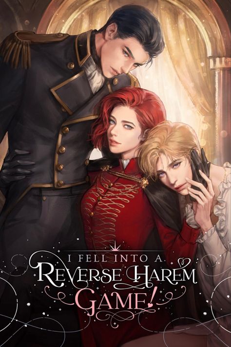 English publisher: Tapas 8bit Art, Fantasy Couples, Novel Covers, Novel Cover, Reverse Harem, Romantic Manga, Manhwa Novel, Manga Collection, Shoujo Manga