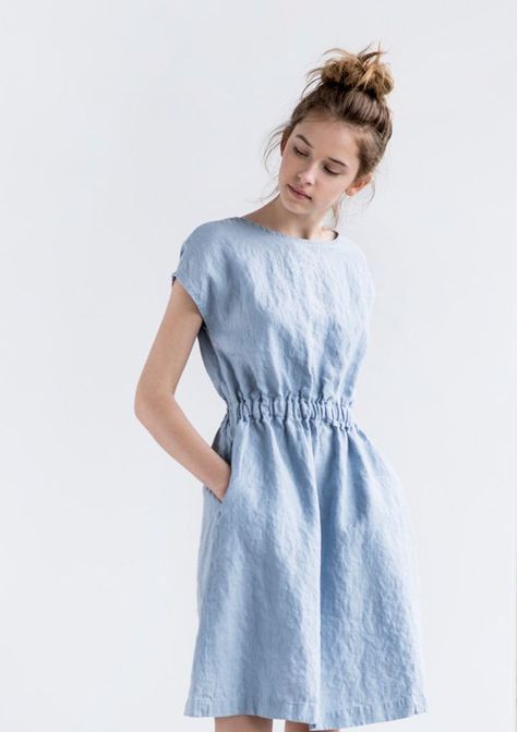 THE PERFECT SUMMER OUTFIT Perfect Summer Outfit, Linen Fashion, Summer Fashion Outfits, Linen Dresses, Linen Clothes, Sewing Dresses, Linen Dress, Simple Dresses, Perfect Summer