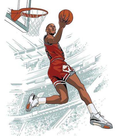 Basketball Comic Art, Nba Comic Art, Michael Jordan Cartoon, Basketball Comic, Mortal Kombat Tattoo, Michael Jordan Art, Nba Art, Basketball Art, Sneaker Art