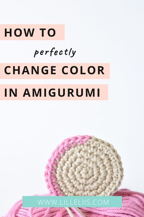 How To Amigurumi Tutorials, Amugari Crochet, How To Amigurumi, Amigurumi Tips And Tricks, Best Yarn For Amigurumi, Amigurumi Shapes, Amigurumi Tips, Change Colors In Crochet, Crochet Hack