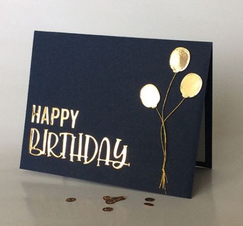 Simple Birthday Cards For Men, Birthday Cards For Guys, Masculine Birthday Cards Handmade, Easy Centerpieces, Masculine Cards Handmade, Ideas For Happy Birthday, Happy Birthday Friendship, Happy Birthday For Her, Cricut Birthday Cards