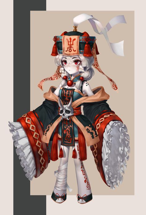 ArtStation - Jiangshi(殭屍)_Concept art, Cho Ae _ Jiangshi Character Design, Anime Monsters, Chinese Dragon, Samurai Gear, Concept Art, Character Design, Anime, Design, Art