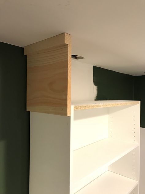 Small Corner Built In Shelves, Island Remodel, Ikea Built In, Billy Bookcases, Billy Bookcase Hack, Ikea Billy Bookcase Hack, Hacks Ikea, Ikea Billy Bookcase, Ikea Furniture Hacks