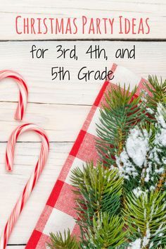 Need ideas for your classroom Christmas party for 3rd grade, 4th grade, or 5th grade? Classroom Winter Party, Third Grade Christmas, School Party Games, Holiday Party Crafts, Classroom Holiday Party, Classroom Christmas Party, Classroom Party Games, Christmas Classroom Treats, School Holiday Party