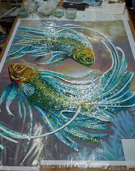 Mosaic Animals, زجاج ملون, Mosaic Garden Art, Mosaic Madness, Mosaic Art Projects, Mosaic Stained, Mosaic Tile Art, Mosaic Murals, Glass Mosaic Art