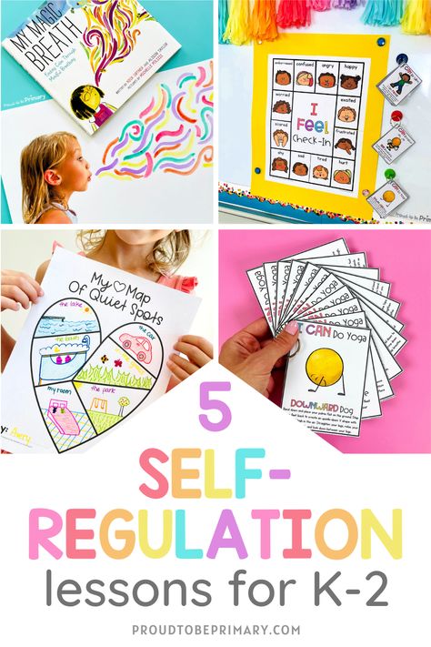 Self Regulation Kindergarten Activities, My Magic Breath Activities, First Grade Emotions Activities, Zones Of Regulation Read Alouds, Sel Crafts For Kindergarten, Kindergarten Self Regulation, Emotional Intelligence For Kindergarten, Self Regulation Activities For Kindergarten, Kindergarten Counseling Lessons