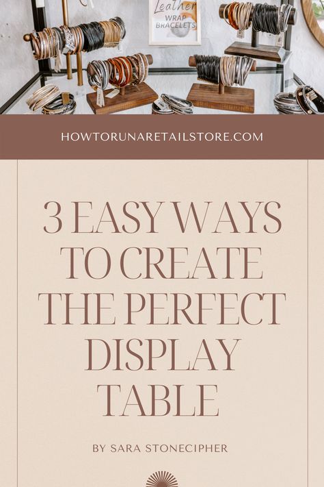 Creating Height On Display Table, Information Table Display Ideas, Retail Table Display Ideas, Display Tables Retail Boutiques, Boutique Table Display Ideas, Retail Store Display Ideas, Retail Display Ideas Small Spaces, Boutique Table Display, Boutique Display Table