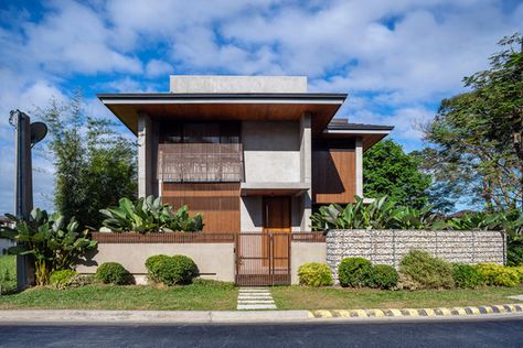 Modern Filipino House, Exterior Paneling, Modern Bahay Kubo, Filipino House, Filipino Architecture, Modern Tropical House, Tropical Architecture, Vernacular Architecture, Tropical House