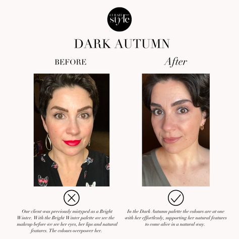 The Dark Autumn Colour Palette | Curate Your Style Dark Autumn Makeup Products, Colour Palette Clothes, Autumn Colour Palette Clothes, Dark Autumn Color Palette, Silhouette Hacks, Seasonal Analysis, Deep Autumn Makeup, Autumn Colour Palette, Season Analysis