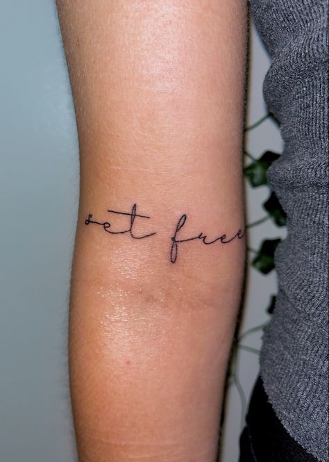 The Truth Will Set You Free Tattoo, Christ Is My Firm Foundation Tattoo, Free Indeed Tattoo, I Am Who You Say I Am Tattoo, Set Free Tattoo, Redeemed Tattoo, Dainty Tats, Free Indeed, 1 Tattoo