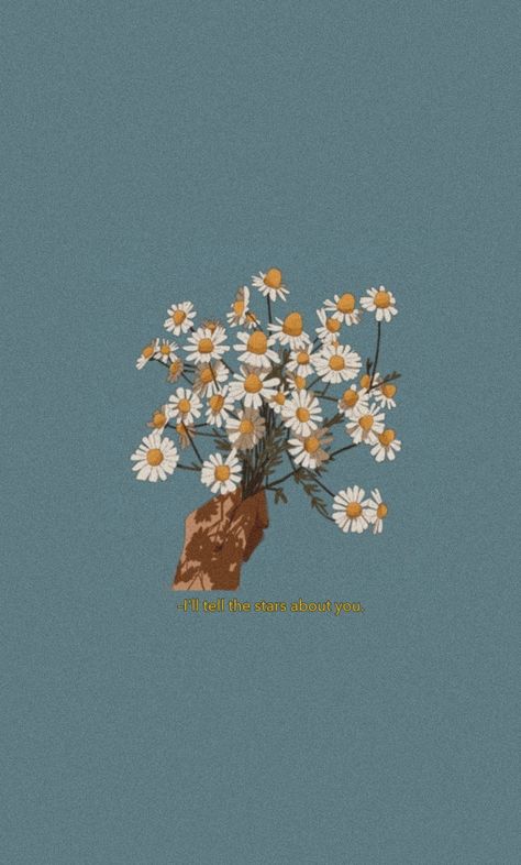 Daisy Art Wallpaper, Spring Aesthetic Wallpaper Iphone, Wallpaper Aesthetic Flower, Daisy Quotes, Spring Aesthetic Wallpaper, Wallpaper Tumblr Aesthetic, Phone Wallpaper Boho, Daisy Wallpaper, Iphone Wallpaper Kawaii