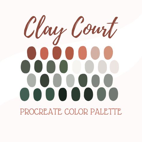 Terracotta Color Palette, Procreate Color Palette, Bathroom Layouts, Procreate App, Downloads Folder, Colour Board, Color Pallets, Color Swatches, The Challenge