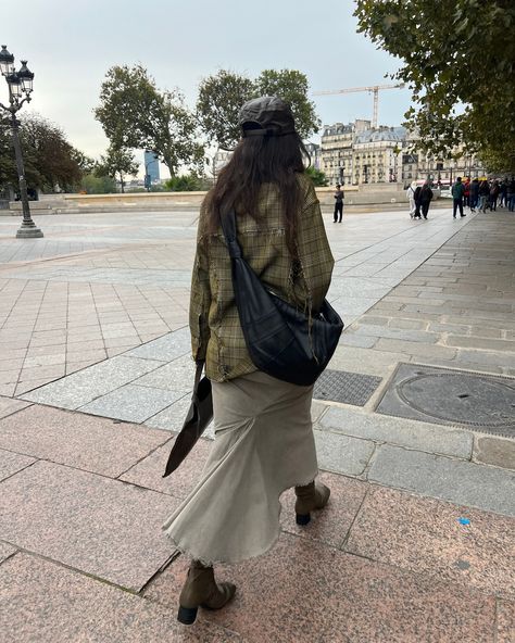 Diana in Paris for our SS25 buying trip, wearing the Lemaire Black Large Croissant bag, crafted from a tactile grained 100% cow leather.⁠ ⁠ Follow the link in our bio to shop Lemaire's signature, luxurious leather bags. Lemaire Croissant Bag, Croissant Bag, Leather Bags, Croissant, Cow Leather, Leather Bag, Cow, Paris, Leather