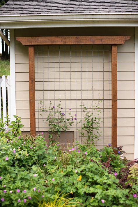 45+ Trellis Ideas You Can Build Yourself | Simplified Building Koti Diy, Diy Garden Patio, Arbors Trellis, Diy Garden Trellis, Trellis Ideas, Rose Trellis, Diy Trellis, Pergola Design, Garden Vines