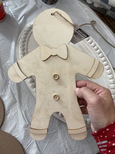 Dollar Tree Gingerbread Man, Dollar Tree Gingerbread, Christmas Diy Dollar Tree, Gingerbread Diy Crafts, Diy Gingerbread Man, Dollar Tree Christmas Diy, Diy Dollar Tree Christmas, Gingerbread Man Crafts, Gingerbread Man Decorations