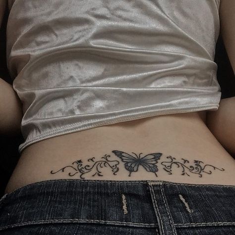 Waist Tattoos For Women, Tramp Stamp Tattoos, Waist Tattoos, Word Tattoo, Web Stories, Up Tattoo, Tramp Stamp, Epic Fail, Pretty Tattoos For Women