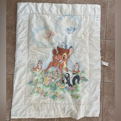 Vintage 90s Disney Bambi Nursery Crib Comforter Disney Nursery Ideas, Bambi Nursery, 80s Disney, Baby Luxury, Bambi Baby, Crib Comforter, Disney Nursery, 90s Disney, Quilt Comforter