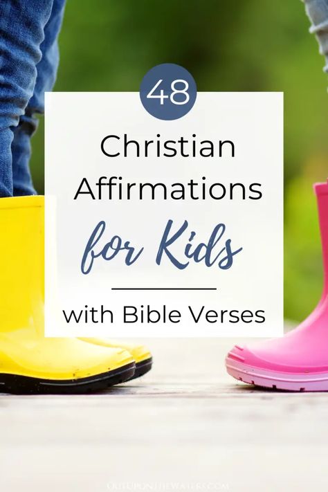 Who God Says I Am Affirmations, Back To School Bible Verses For Kids, Self Affirmations For Christians, Godly Affirmations For Kids, Kid Bible Verses, God Says I Am For Kids, Bible Verses Inspiring, Bible Affirmations For Kids, Biblical Affirmations For Kids