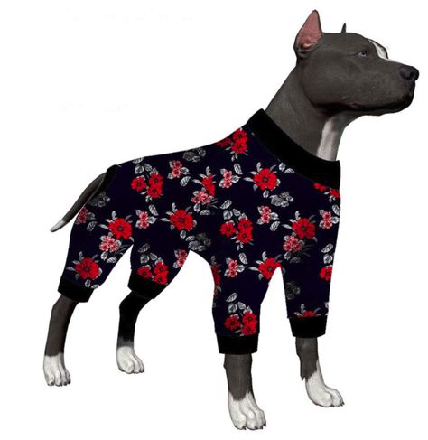 Christmas Pet Clothes, Big Dog Clothes, Puppies In Pajamas, Dog Pjs, Dogs Big, Dog Onesies, Large Dog Clothes, Cold Weather Dogs, Cozy Dog