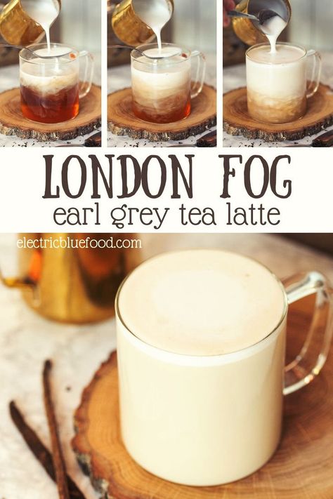 Milk Frother Recipes, Frother Recipes, London Fog Tea Latte, London Fog Tea, Books And Tea, Tea Latte Recipe, Steamed Milk, Tea Drink Recipes, Homemade Coffee