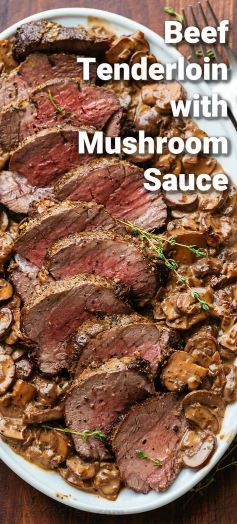 Beef Tenderloin with Mushroom Sauce. This is a tutorial for how to make the perfect roast for your next special occasion.