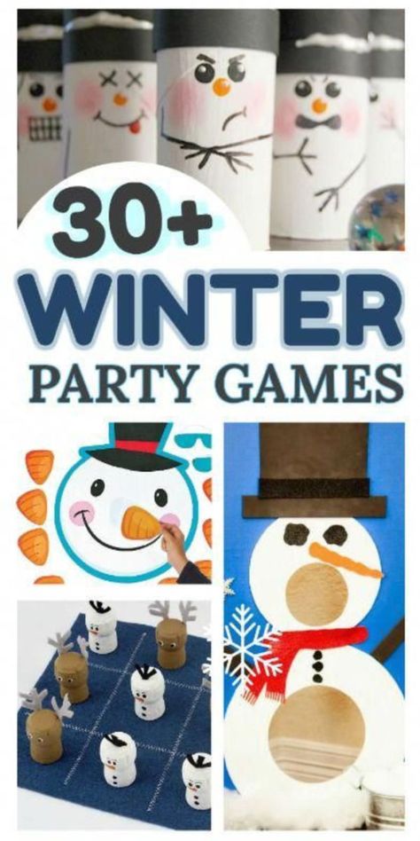 30+ WINTER PARTY GAMES FOR KIDS. #winterparty #winterpartyideasforkids #winterpartygamesforschool #partygameskids #growingajeweledrose #activitiesforkids Snowball Games For Kids, Winter Games For Kids Holiday Parties, Winter Festival Activities, Winter Classroom Party Games, Indoor Snow Activities For Kids, Winter Minute To Win It Games For Kids, Kindergarten Winter Party Ideas, School Winter Festival Ideas, Winter Festival Games