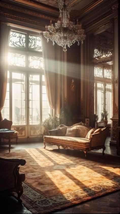 Light streams in through a window into an elegant and decadent living room Interior Design Decor, Casa Vintage, Home Inspo, Dream House Decor, Beautiful Architecture, Room Aesthetic, Design Decor, House Inspo, Dream Home Design