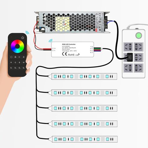 superlightingled.com blog – LED Strips Knowledge Resources Installing Led Strip Lights, Shop Lights, Robotics Projects, Led Power Supply, Electronic Circuit, Diy Electrical, Led Shop Lights, Light Well, Led Strip Lights