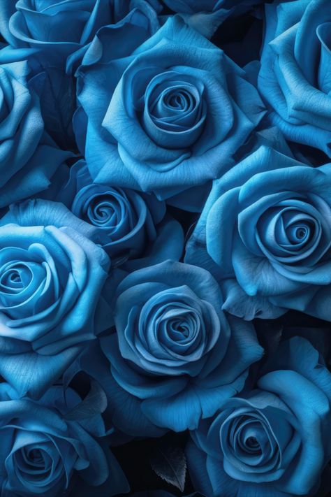 Blue Roses Wallpaper Backgrounds, Blue Rose Background, Daisy Purple, Blue Roses Wallpaper, Music Bar, Roses Art, Roses Blue, Floral Wallpaper Iphone, Good Morning Flowers Quotes