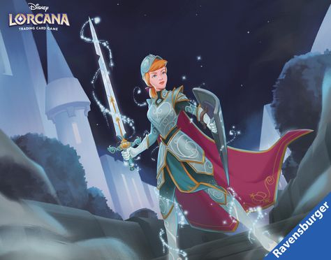 Warrior Cinderella, Cinderella Redesign, Disney Lorcana Art, Cinderella Concept Art, Lorcana Disney, Cinderella Fanart, Animated Disney Characters, Princesa Ariel Disney, Disney Lorcana