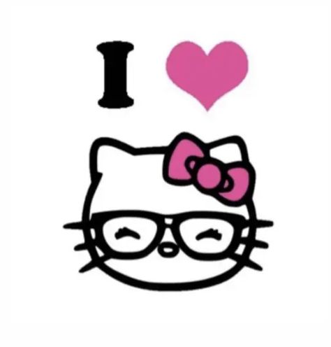 #hellokitty Different Types Of Hello Kitty, Hello Kitty With Glasses Pfp, I Heart Hello Kitty, Hello Kitty With Glasses, I Love Hello Kitty, Pfp Hello Kitty, Tapeta Hello Kitty, Tapeta Z Hello Kitty, Hello Kitty Wallpaper Hd