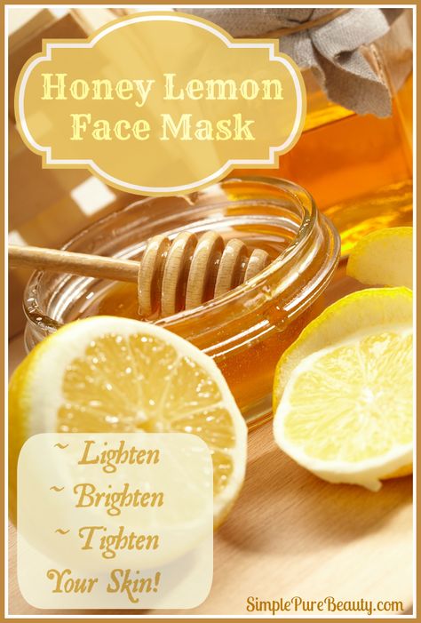 Honey Lemon Face Mask #facemask #lemon #honey Lemon Face, Lemon Face Mask, Honey Face Mask, Turmeric Face Mask, Acne Face Mask, Lemon Honey, Honey Face, Diy Kosmetik, Diy Skin Care Recipes