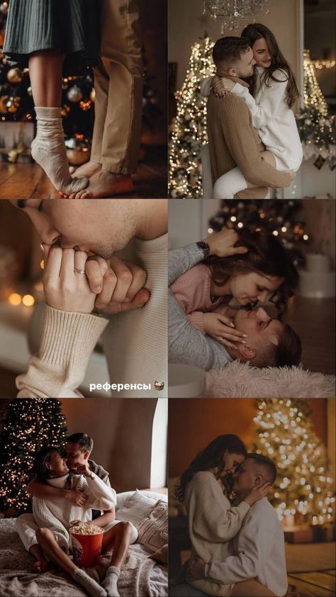 Christmas Picture Poses Family, Xmas Photoshoot Ideas Couples, In House Family Christmas Photoshoot, Christmas Family Color Schemes, Christmas Portraits Couples, Christmas Shoot Couple, Couples Christmas Photoshoot Ideas, Holiday Picture Ideas For Couples, Couple Photo Christmas