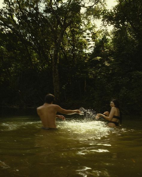 let’s cool off in the river #couplesphotography #sandiegophotographer #cinematicphotography #storytellingphotography #documentaryphotography #authenticlovemag #dirtybootsandmessyhair #oahuphotography Waterfall Aesthetic Couple, River Wedding Photos, River Photoshoot, Lake Couple, River Aesthetic, Lost In The Moment, Collage Des Photos, River Wedding, Cool Life