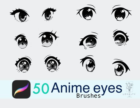 Procreate Cartoon, Eyes Manga, Chibi Eyes, Regard Animal, Manga Eyes, Spoke Art, Eye Drawing Tutorials, Face Drawing Reference, Cartoon Eyes