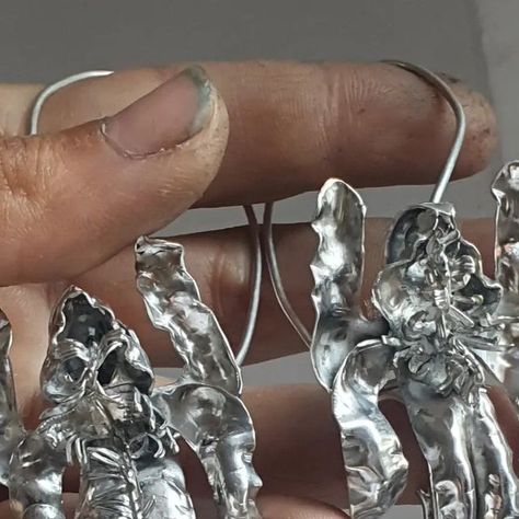 zoemohm on Instagram Silver Smithing, Custom Earrings, Earrings Silver, Silver, On Instagram, Instagram