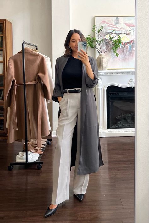 NEW KAHLO ROBE curated on LTK Aritzia Effortless Pants, Aritzia Effortless Pant, Life With Jazz, Aritzia Outfit, Effortless Pants, Effortless Pant, Smart Casual Work, Fall Workwear, Business Professional Outfits