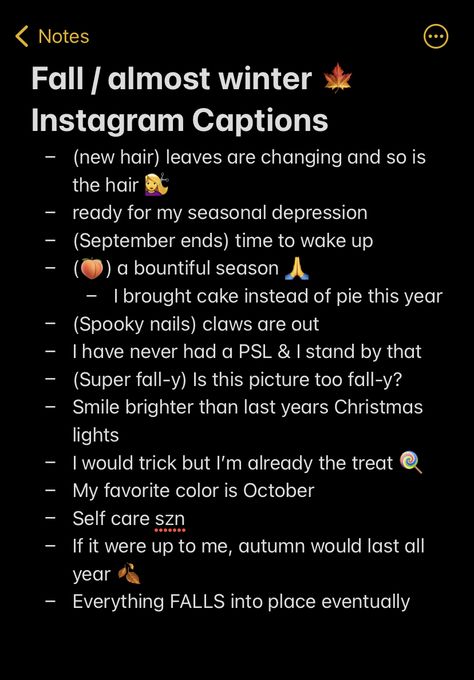 Vibes Instagram Captions, Fall Instagram Pictures, Winter Instagram Captions, Caption Inspiration, Halloween Captions, Dope Captions For Instagram, Instagram Post Captions, October Quotes, Fall Instagram