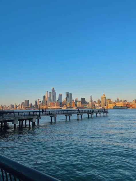 Hoboken Aesthetic, New York Beach, Honeymoon Vibes, Summer Intensive, Hoboken New Jersey, 2024 Board, New York Summer, Post Grad, Scenery Photography