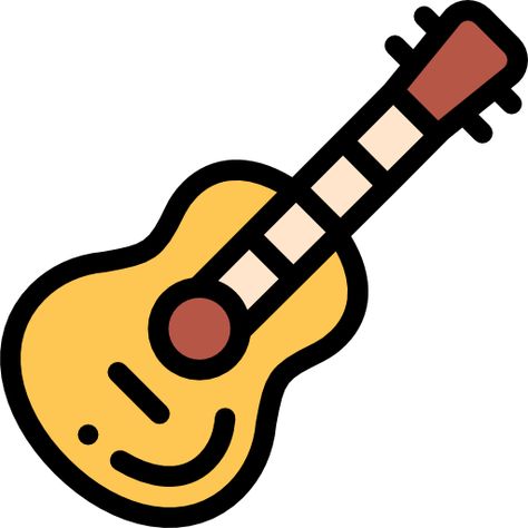 Guitar Cute Drawing, Instrument Clipart, Guitar Cartoon, Guitar Icon, Guitar Clipart, Musical Instruments Drawing, Party Icon, 동화 삽화, Beauty Art Drawings