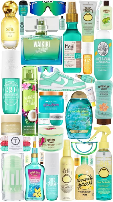 Summer Bag Essentials, Shuffles Preppy, Summer Necessities, Preppy Inspiration, Fragrances Perfume Woman, Basic Skin Care Routine, Gloss À Lèvres, Shower Skin Care, Summer Scent