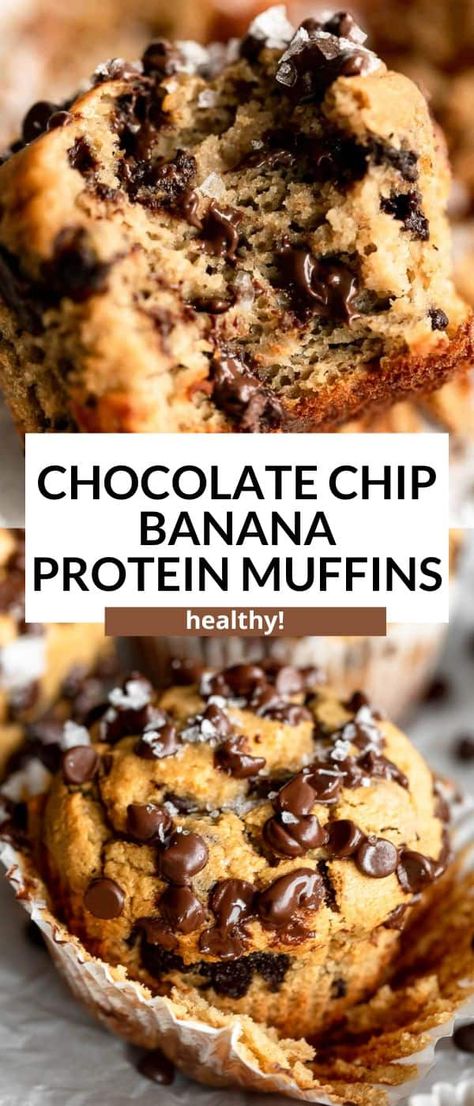 High Protein Muffins, Banana Protein Muffins, Protein Baking, Meal Prep Snacks, Banana Protein, Protein Muffins, Protein Powder Recipes, Protein Desserts, Banana Healthy