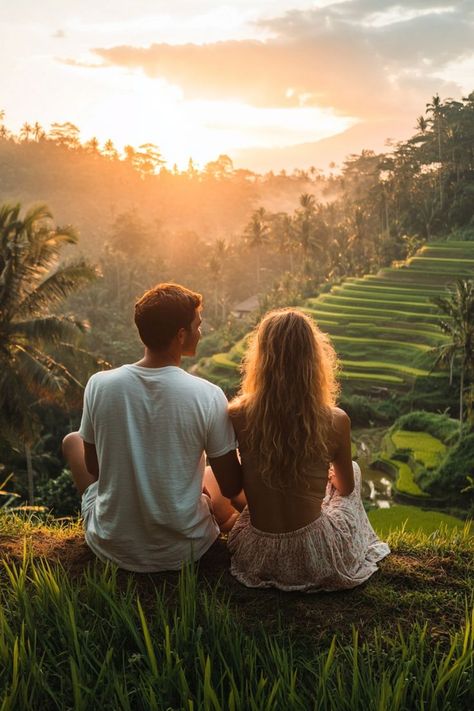 Discover the magic of Bali with your partner. Stay in a private villa, explore rice terraces, and relax with couples’ spa treatments in this tropical paradise. 🌴🌸🌺 #BaliLove #TropicalRomance #IslandEscape Terrace Photoshoot, Bali Couple, Couples Spa, Rice Terraces, Private Villas, Spa Treatments, Tropical Paradise, Of Love, The Magic